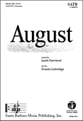 August SATB choral sheet music cover